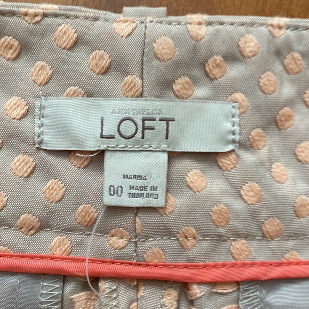 LOFT Dot Pattern 4 Inch Inseam Shorts - Picture 5 of 9